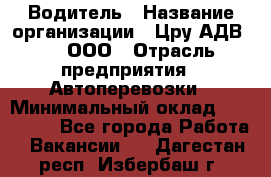 Водитель › Название организации ­ Цру АДВ777, ООО › Отрасль предприятия ­ Автоперевозки › Минимальный оклад ­ 110 000 - Все города Работа » Вакансии   . Дагестан респ.,Избербаш г.